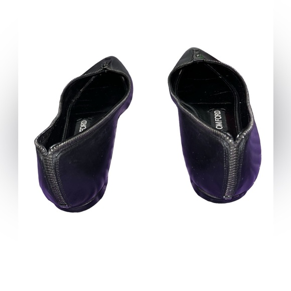 TOM FORD Zipper-Trim Leather Flat Shoes, Black Size 37.5 - Picture 3 of 6